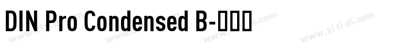 DIN Pro Condensed B字体转换